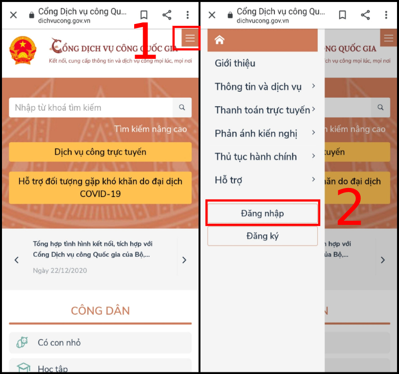 Cách đăng ký làm giấy khai sinh online trên điện thoại đơn giản